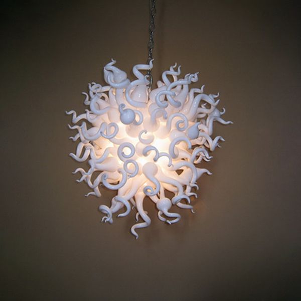 

italian murano pendant lamps white color crystal chandeliers lighting villa foyer hand blown glass chandelier with led bulbs home living roo