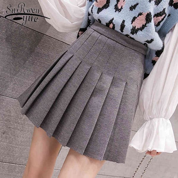 

faldas mujer moda skirts womens mini ladies women fashion winter casual high waist pleated 7745 50 210427, Black