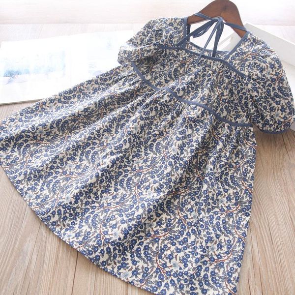 

summer girls flower print dresses wholesale children clothes girl's, Red;yellow