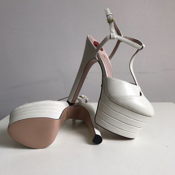 

factory wholesale new sell woman shoes designer genuine leather lady dress platform heels woman sandals dust, Black