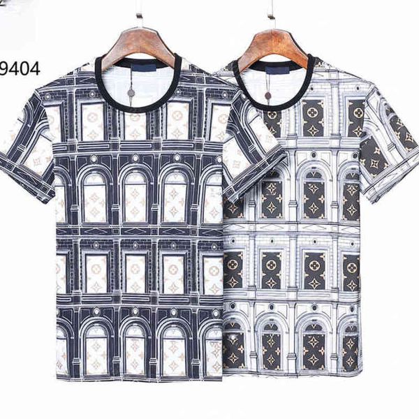 

22ss designer t shirts for men fashion cotton round neck pullover t-shirt pressing machine louisclothes brand album letter logo men summer c, White;black