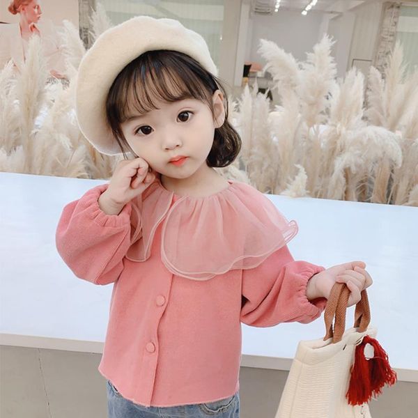 

jackets girls coat outerwear mesh knitted girl spring autumn children's coats casual style clothing, Blue;gray