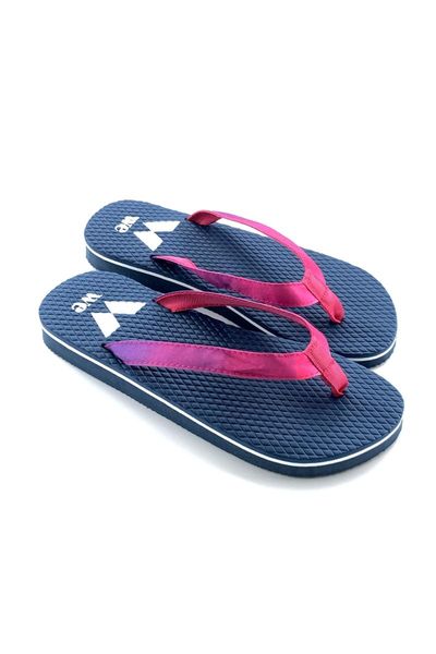 

women's navy blue beach slipper slippers, Black