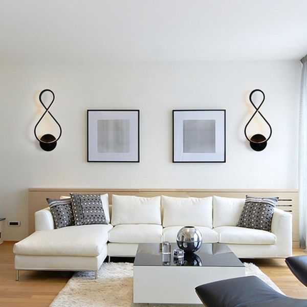 

wall lamp simple personality creative led 8 shape