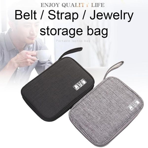 

jewelry pouches, bags multifunction portable watch strap organizer band box storage bag watchband holder travel case for phone, Pink;blue