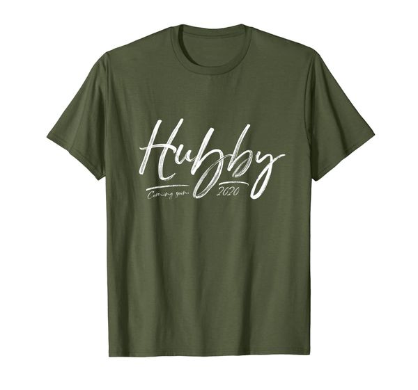 

hubby coming soon 2020 hubby wifey engaged couple gift t-shirt, White;black