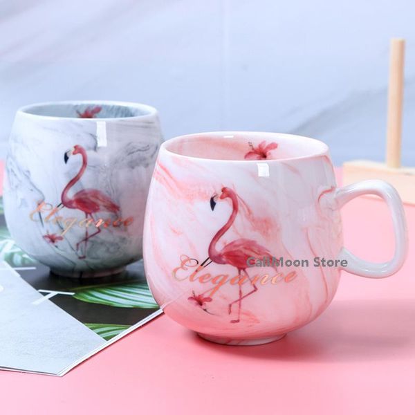 

mugs flamingo coffee ceramic mug travel cup cute cat foot ins 72*85mm and cups