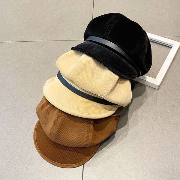 

us design face revealing little bailey for women autumn winter, british and designer versatile wide brim octagonal hat, Yellow