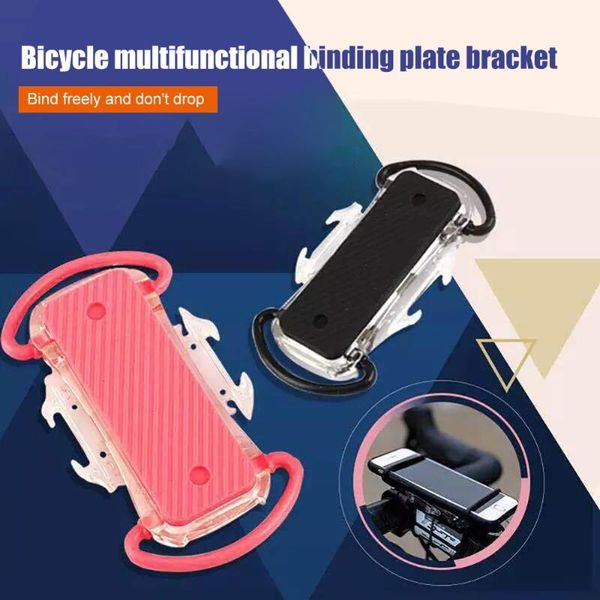 

car & truck racks multi-funtion bicycle phone holder mtb bike stand with 3 rubber bands water bottle cage cycling accessories