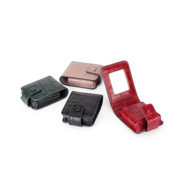 

cosmetic bags & cases makeup bag embossed crocodile pattern organizer pouchs for travel lipstick women's genuine leather