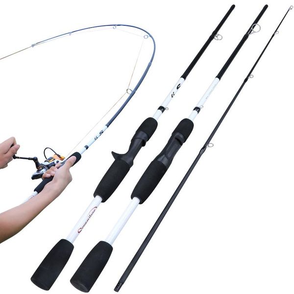 

boat fishing rods sougayilang 2 sections carbon spinning/casting rod ultralight weight pole travel tackle pesca