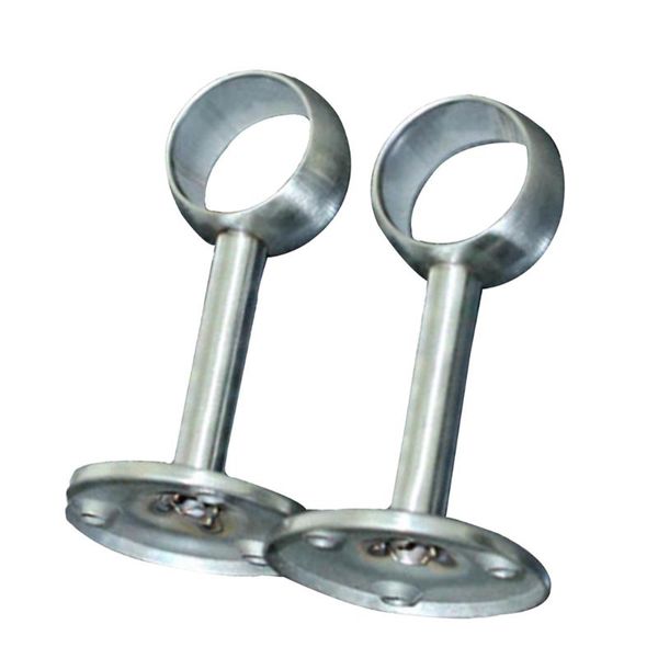 

clothing & wardrobe storage 2pcs stainless steel pipe lever support closet rod bracket flange
