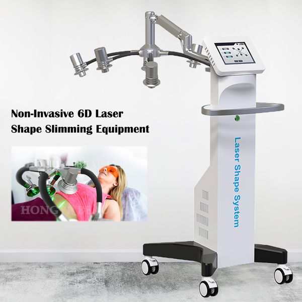 Forma não invasiva de laser a laser frio 6D Slimming de 532nm Redução de celulite Lipo Máquina de laser de baixo nível de baixo nível