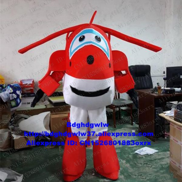 Costumi mascotte Rosa Robot Rosso Robot Aereo Costume mascotte Personaggio dei cartoni animati per adulti Vestito Festival Celebrazione Regali e souvenir zx1335