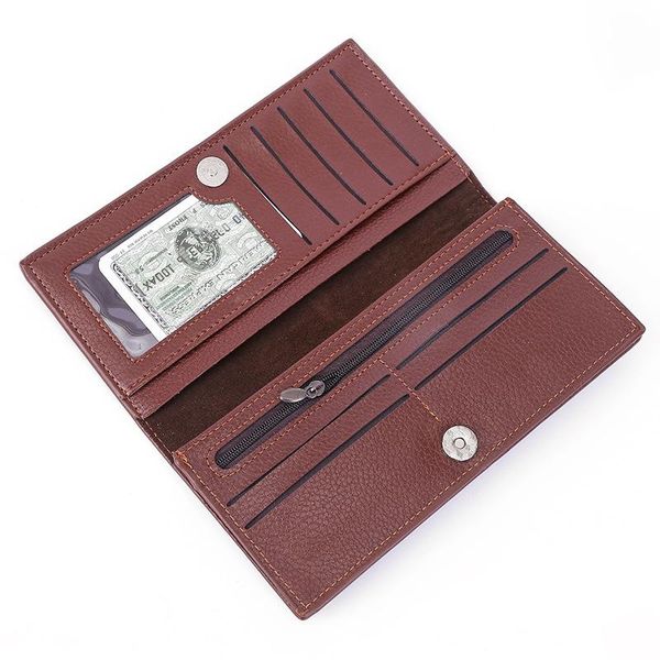 

long men wallet pu multifunction business bifold slim high capacity hasp purse casual carteira masculina retro da50qb wallets, Red;black
