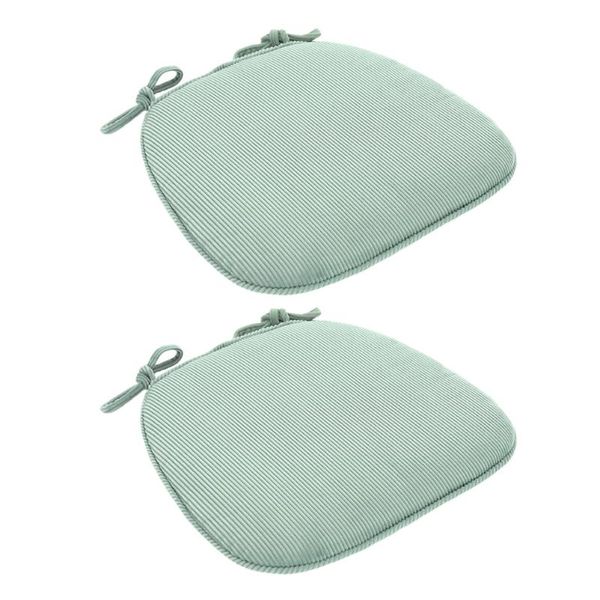 

cushion/decorative pillow 2pcs comfortable chair cushions zipper design pad seat cushion with fixing ties