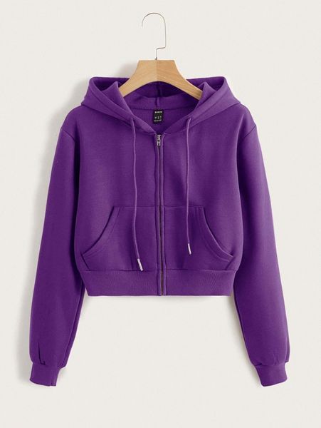 

zipper up drawstring hooded sweatshirt o4p7#, White;black