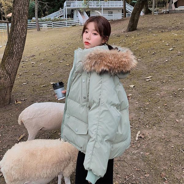 

women's down & parkas female loose girls fashion overcoats teen casual outwear streetwear jackets winter coats clothes for women, Black