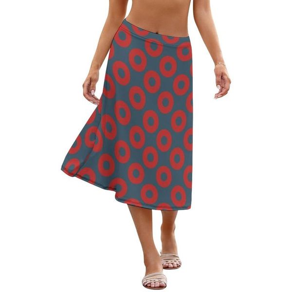 

skirts hippie skirt simple polyester youth pattern beach wholesale midi, Black