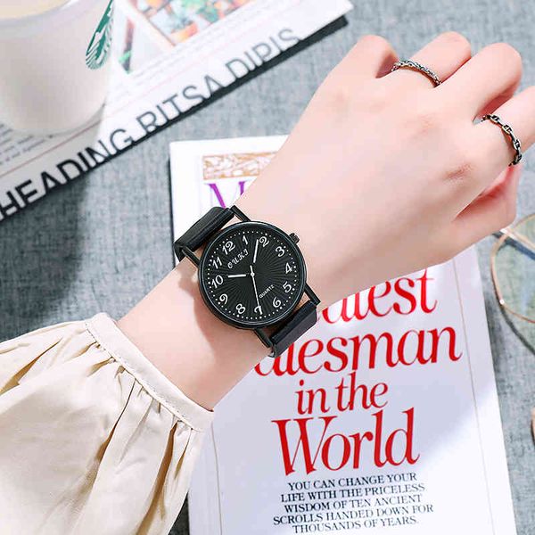 

new style casual sports watch women quartz watch girls gift silicone strap watches wild fashion watch student trendy reloj mujer, Slivery;brown