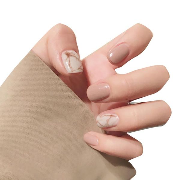 

nail art kits short square false nails full cover fake fingernails press on glossy artificial diy decoration supplies for cin6 899