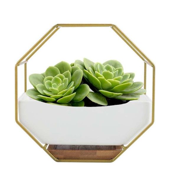 

other garden supplies nordic geometric planter flower pot succulent plant container display holder ornaments home office decor