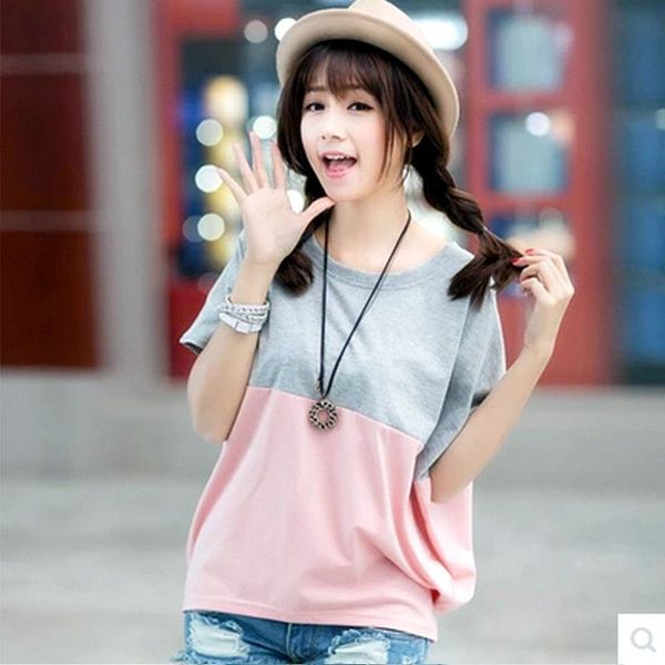 

women's t-shirt 2021 summer women casual lady bat sleeve cotton female brand clothing t shirt solid color -3xl, White
