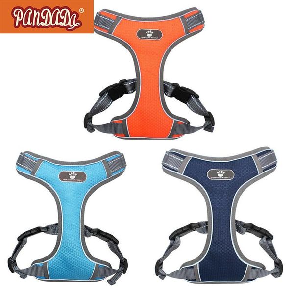 

dog collars & leashes pet explosion-proof vest type reflective fashionable comfortable chest harness for medium large dogs s-xl