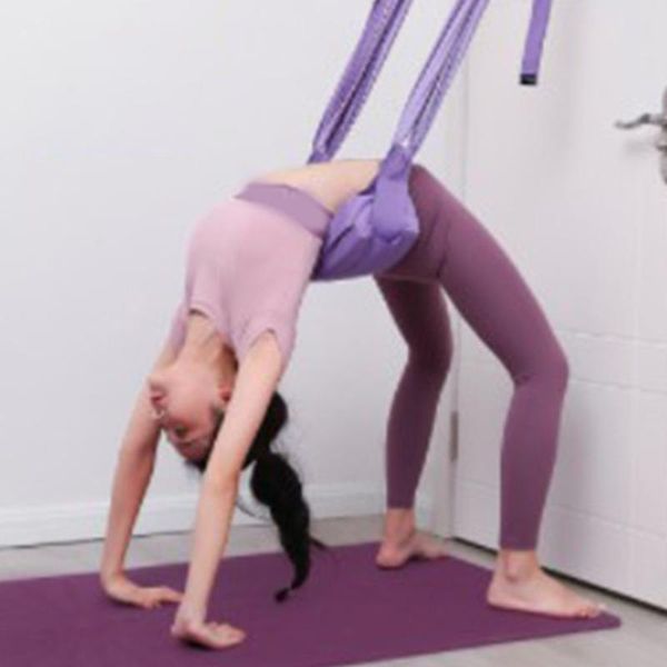 

resistance bands adjustable aerial yoga strap hammock swing stretching anti-gravity inversion home gym flexibility trainer
