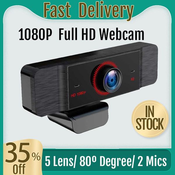 

webcams webcam 1080p, web camera with microphone for pc, usb cam computer, 2 mega pixels,1920x1080 resolution,fhd cmos sensor