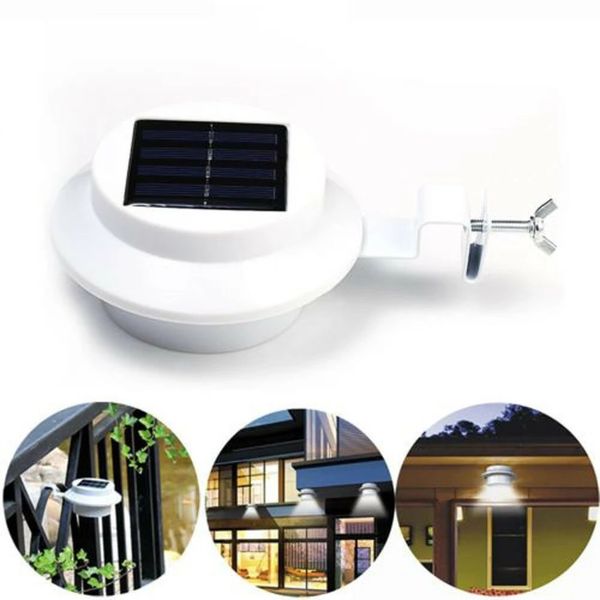 

led solar sink light corridor wall lamp courtyard outdoor fence eaves street garden lawn house - white