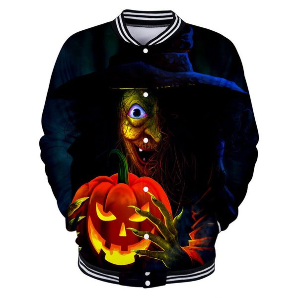 

halloween jacket men's women's shorts bat pumpkin pattern baseball jacket comfortable fashion travel sports party xxl 2xl, Black;brown