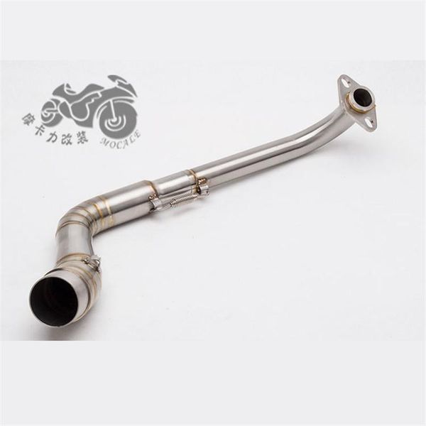 

motorcycle modified exhaust pipe front section nmax155 bend stainless steel