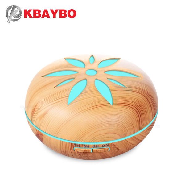 

humidifiers 550ml ultrasonic humidifier essential oil diffuser wood grain mist led night light for office home bedroom