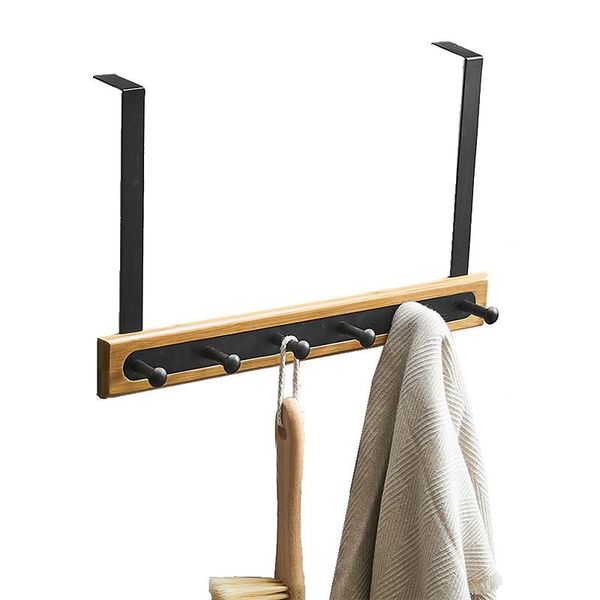 

hooks & rails non-marking door back hook space aluminum coat and hat hanger on the