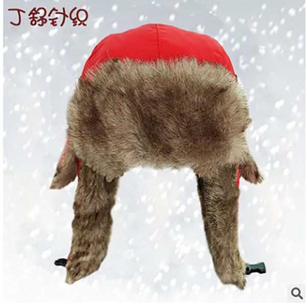 

fashion versatile lei feng hat winter outdoor thermal tower velvet ear cap yiwu, Blue;gray