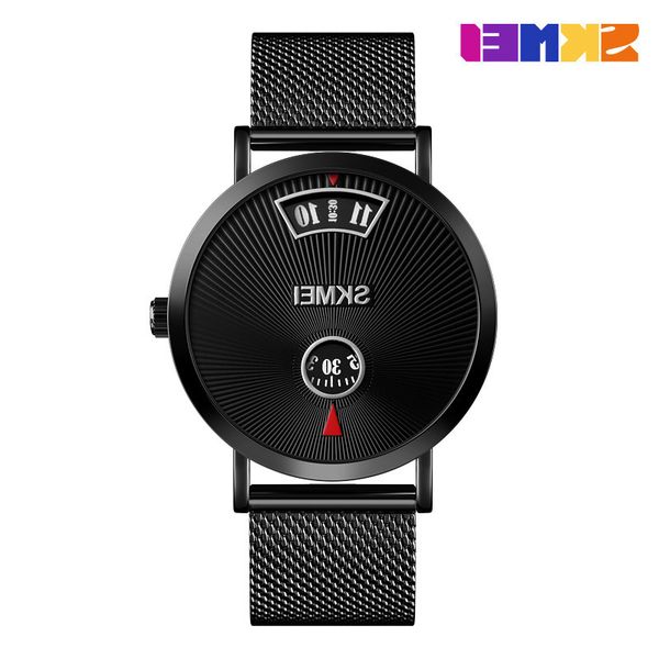 

selling watch folding clasp handsome stainless steel case all-match sports very atmospheric, Silver