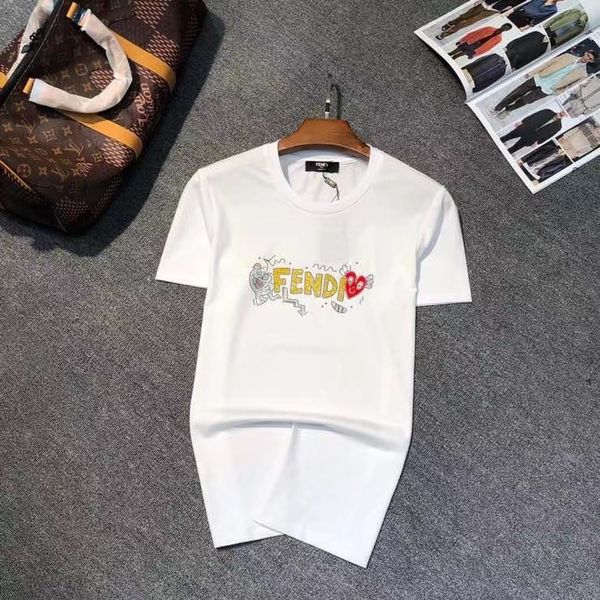 

Men's T-Shirts Women Designers T Shirt Fashion Casual Shirts Brand quality personalized customization Street Designer Custom logo design, White;black