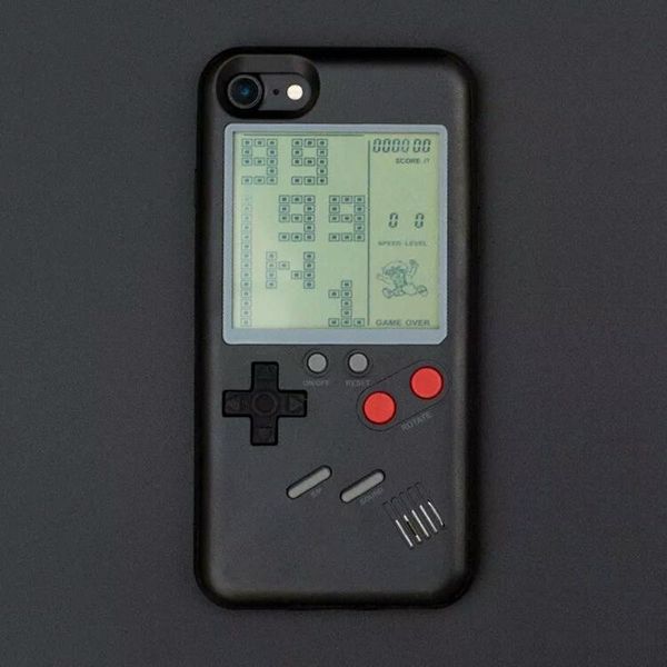 

portable game players tetris console retro personality for 7 8plus 6s abs classic decompression cell phone case