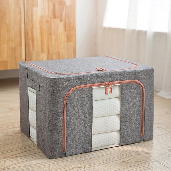 

storage bags cotton and linen quilt bag clothes folding oxford cloth box