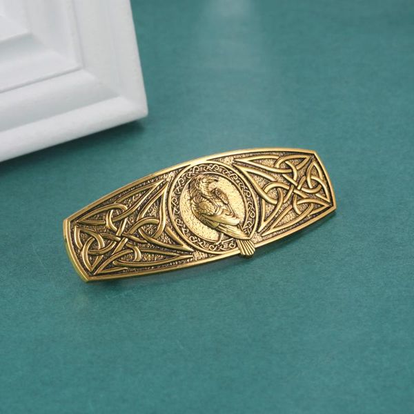 

hair clips & barrettes my shape vintage eagle bird celtics knot for women headdress zinc alloy hairpins jewelry wedding accessories, Golden;silver