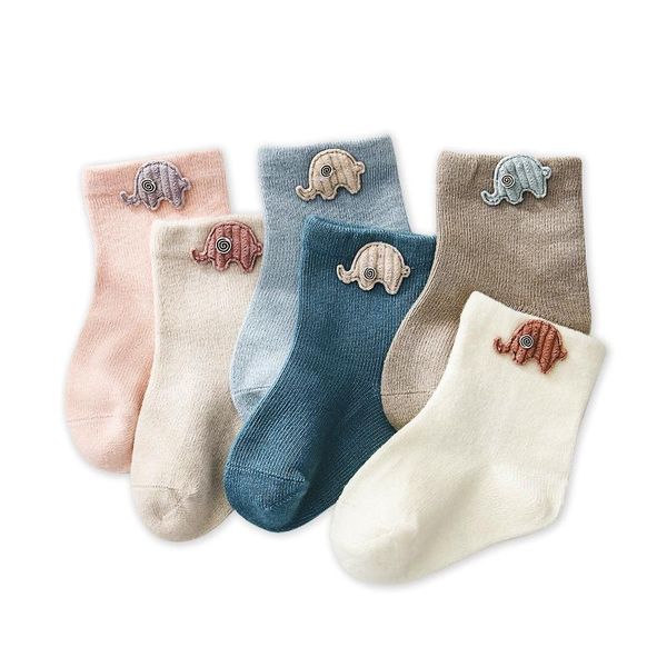 

pairs/pack pure cotton baby socks boy girls cartoon decorative soft born breatable bobeless suture short sox, Pink;yellow