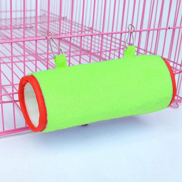 

hamster tunnel hammock warm cozy plush tube toy small animal hanging bed sleeping play accessories supplies