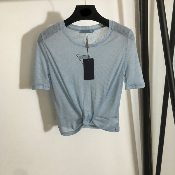 

brand t shirt and polos 2021 new letter printed triangular label thin round neck short sleeve t-shirt, White