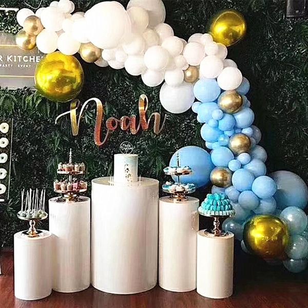 

party decoration wedding kids stage backdrops cylinder column large arch for flower balloons dessert table tall cake stand pillar holders