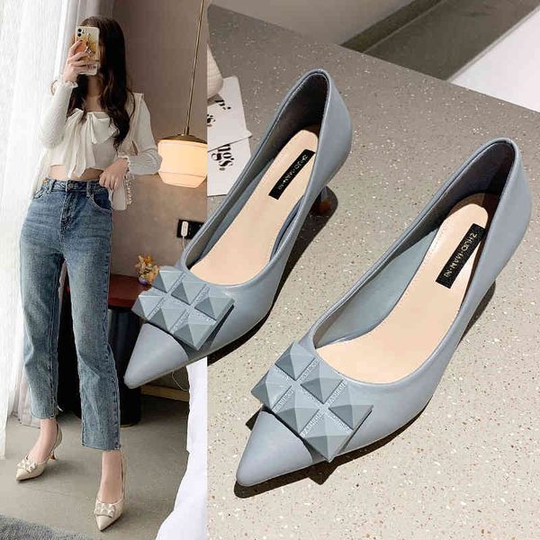 

dress shoes alta qualidade moda feminina stiletto 6.5 cm sapatos de salto alto fino apontou toe bombas elegantes bege preto azul erc7, Black