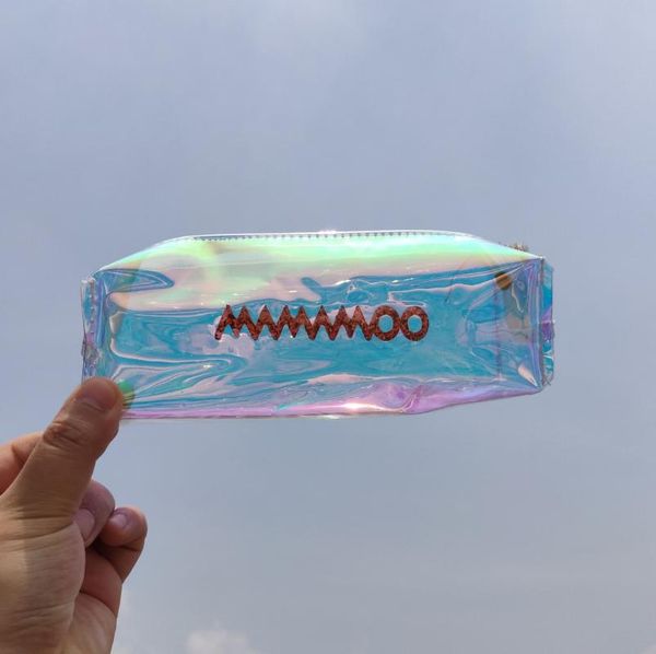 

pencil cases 1pcs kpop mamamoo laser case coin purse dazzling bag