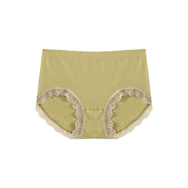 

women's panties cream floral lace middle waist cotton block bacteriostatic non-trace for ladies plus size briefs, Black;pink