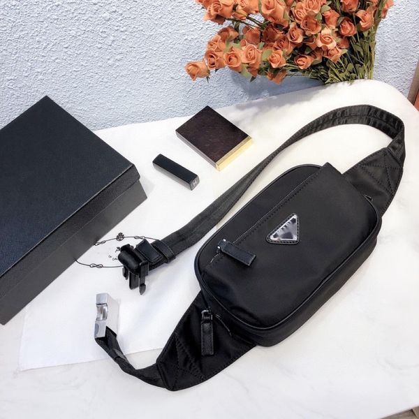 

designer akend men's large capacity p home canvas chest simple versatile triangle parachute waist zhouzhoubao123 telfar bags