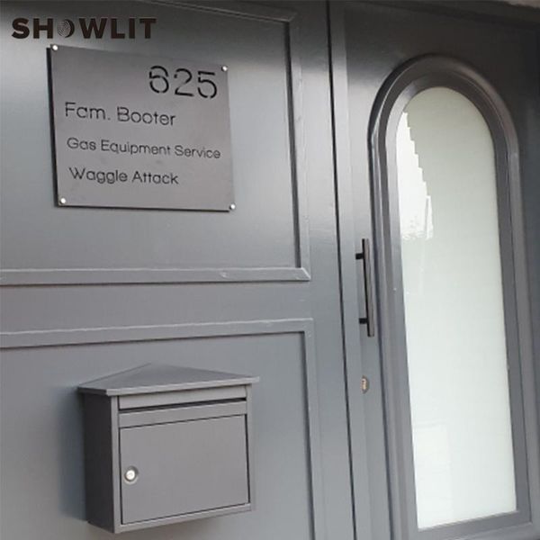 

dark grey stainless steel home door plate signs office custom made other hardware
